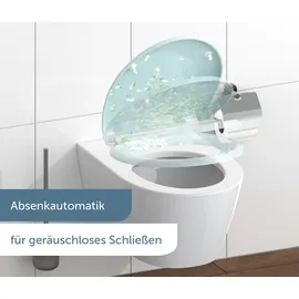 Schütte WC-Sitz FLOWER IN THE WIND, mit Absenkautomatik und Schnellverschluss