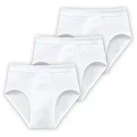 SCHIESSER Slip Basic (3-St) mit Eingriff schlichte Basic-Slips in Top-Markenqualität weiß 9