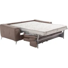 Egoitaliano Schlafcouch Leder 3-1 Garnitur Beige