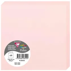 Pollen 250x Doppelkarte Pollen 135x135mm 210g - Rosa 2855C