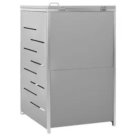 vidaXL Mülltonnenbox für 1 Tonne 69 x 77,5 x 115 cm grau