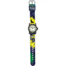 Scout Action Boys 30 mm Quarz Analog schwarz/ blau Textilarmband blau
