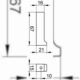 Keuco Bademantelhaken Edition 11 67mm, verchromt