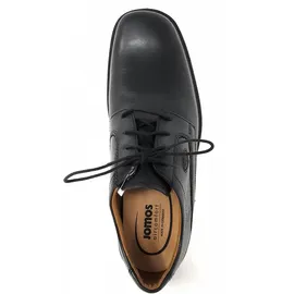 Jomos Herren Leder Halbschuhe schwarz, 43