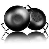 Grillschweine Wok (36 cm) - Gusseiserne Pfanne - Dutch Pfanne für den Grill