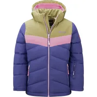 TROLLKIDS Gryllefjord Isolationsjacke dark purple/lizard green/pink dawn 152