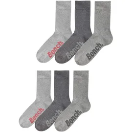 BENCH Socken-Set 6er Pack Grau 43-46
