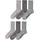 BENCH Socken-Set 6er Pack Grau 43-46