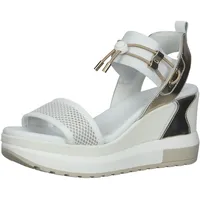 Nero Giardini Keilsandaletten Herren Beige/Gold/Weiß 41