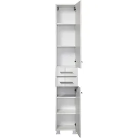 WELLTIME Trento Hochschrank 30 x 180 x 27 cm Weiß MDF
