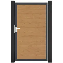 GROJA Gartentor Schmal 100 x 180 cm Asteiche Natur