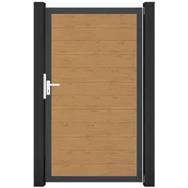 GROJA Gartentor Schmal 100 x 180 cm Asteiche Natur