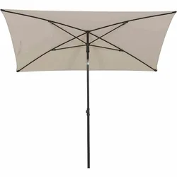 Siena Garden City Mittelstockschirm anthrazit/natur 140x210cm