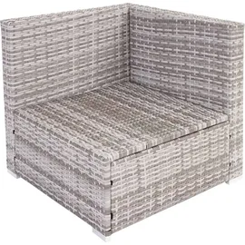 MCW Busto/Brescia Polyrattan Lounge-Set grau/creme