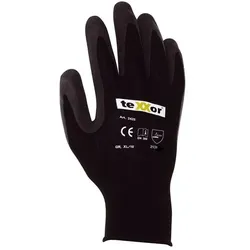 teXXor® Polyester-Strickhandschuh Latex beschichtet, Montage- u. Arbeitshandschuh - Größe