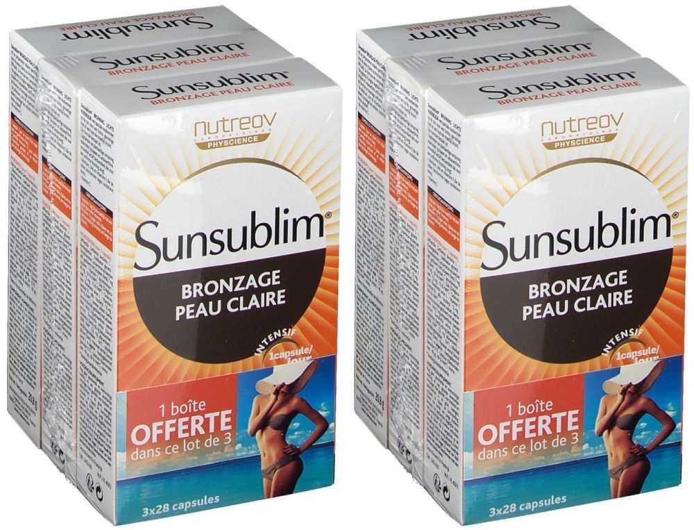Nutreov Physcience Sunsublim® Bronzage Peau Claire 2x84 pc(s) capsule(s)