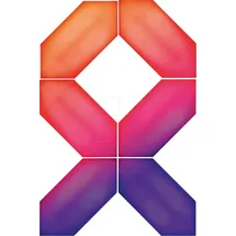 Müller-Licht Hexagon Magic Panel 6er Set mehrfarbig