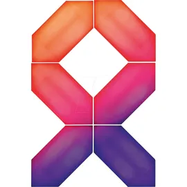 Müller-Licht Hexagon Magic Panel 6er Set mehrfarbig