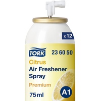 Tork Lufterfrischer Spray mit Zitrusduft A1, Flexible Einstellung, 12 Nachfüllungen, 236050