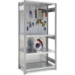 Regalwerk BERT-Werkstatt-Regal Grundfeld HxBxT 2000x1005x500 mm Stecksystem verzinkt