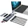 ISY IAD-1037 9-in-1-USB Hybrid Adapter, Silber