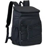 Mostop Großer Kühlrucksack, isoliert, auslaufsicher, Lunch-Rucksack, tragbar, leicht, Kühltasche für Vater, Geschenk, Reisen, Wandern, Camping, Schwarz