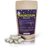 Magnesium Melato 60 Kapseln mit Magnesium T-Threonat, Magnesium L-Taurat und 0,5mg Melatonin