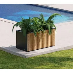 Herstera Garden Deco Planter M | rechteckiger Pflanzkübel Outdoor