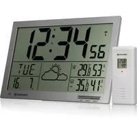 Bresser MyTime Jumbo LCD Wetter-Wanduhr anthrazit - Dunkelgrau