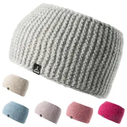 ALTIDUDE Merino Stirnband Cloud Grob Strick Kopfband Ohren Schützer Alpaka Wolle Farbe: beige