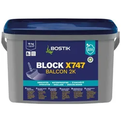Bostik Block X747 Balcon 2K Balkonabdichtung 10Kg Eimer Teil A und B