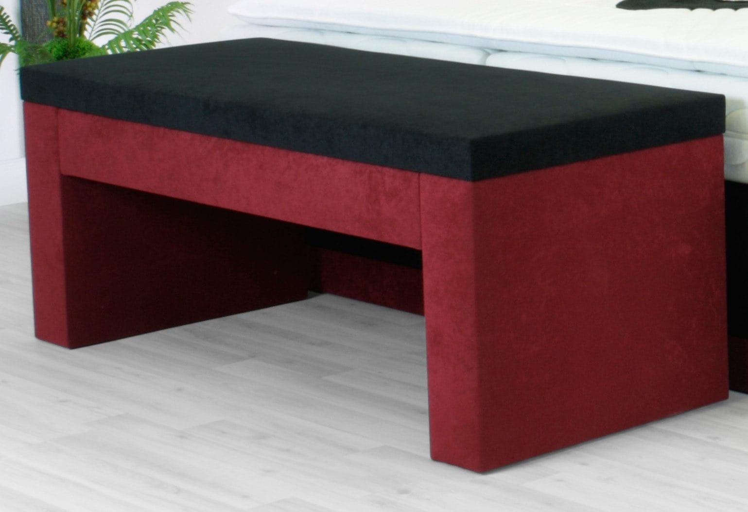 Bettbank WESTFALIA SCHLAFKOMFORT Sitzbänke rot (bordeau x rot, schwarz) Bettbänke