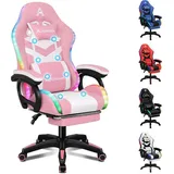 luxuskollektion Gaming-Stuhl LED RGB Rosa