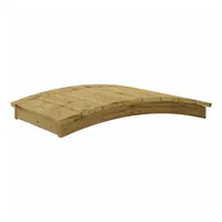 vidaXL Gartenbrücke 110 x 74 cm Braun