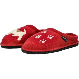 HAFLINGER Flair Fido Pantoffeln Rot 41