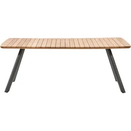 Musterring Gartentisch 200 x 95 x 76 cm Braun/Grau