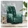 vidaXL Relaxsessel Elektrisch Polyester 47 x 101 x 47 cm Dunkelgrün mit Rollen