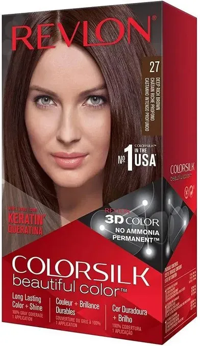 COLORSILK Haarfarbe #27?Tiefes warmes Kastanienbraun 1 Stk