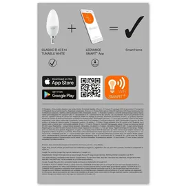 LEDVANCE SMART+ WiFi Classic B40, E14, 3er