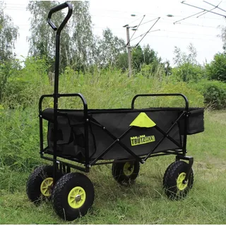 Trutzholm Bollerwagen faltbar schwarz/grün Hecktasche für Bollerwagen schwarz