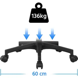 Yaheetech Chefsessel Kunststoff Dunkelgrau