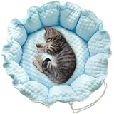 Haustiernest im -Stil, Schlafbett für Hunde und Katzen - Katzennest Kleine Hundehöhle Haustiernest Hund - Cool Feeling Zweizweck-Haustierhüttennest mit verstellbarem Kordelzug, Heimtierbedarf für Katz