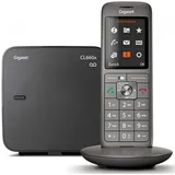 Gigaset CL660A, Analoges/DECT-Telefon, Kabelloses Mobilteil, Freisprecheinrichtung, 400 Eintragungen, Anrufer-Identifikation, Grau - Grau