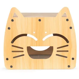 Coil Kratztonne, Katzenhöhle, Katzenkratzbaum, Katzenbett, Katzenliege, Umweltfreundliches Bett, Kratzpappe, MDF, Höhe: 40 cm