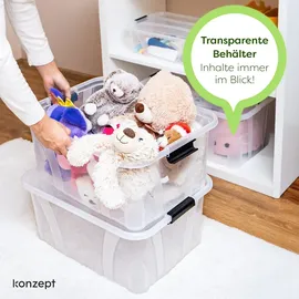 konzept Aufbewahrungsbox 32 l 1-tlg. transparent