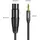 UGREEN 3.5mm Mini Jack (Stecker), - XLR (Buchse) auf 3,5 mm Mini-Jack 1 m, Schwarz