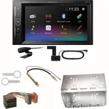 Pioneer DMH-A240DAB Digitalradio Bluetooth Einbauset für Golf 4 Passat 3B 3BG Lupo