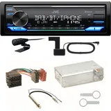 JVC KD-X482DBT Bluetooth DAB USB Einbauset für Skoda Octavia 1U Superb 1
