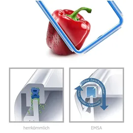 Emsa Frischhaltedose rechteckig blau 16,3 x 11,3 cm 1,1 l