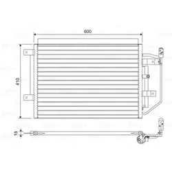 Kondensator Klimaanlage VALEO 822556